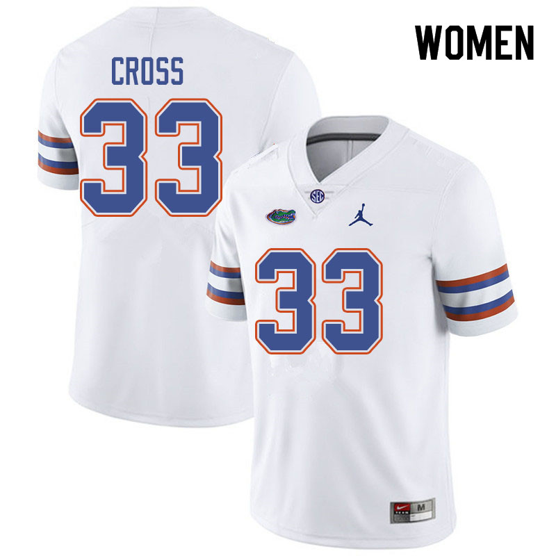 Jordan Brand Women #33 Daniel Cross Florida Gators College Football Jerseys Sale-White